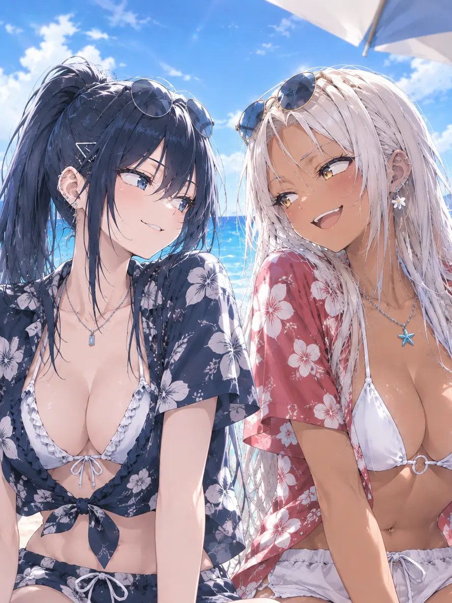 ActivePolar0068의 Two Gyarus at the Beach