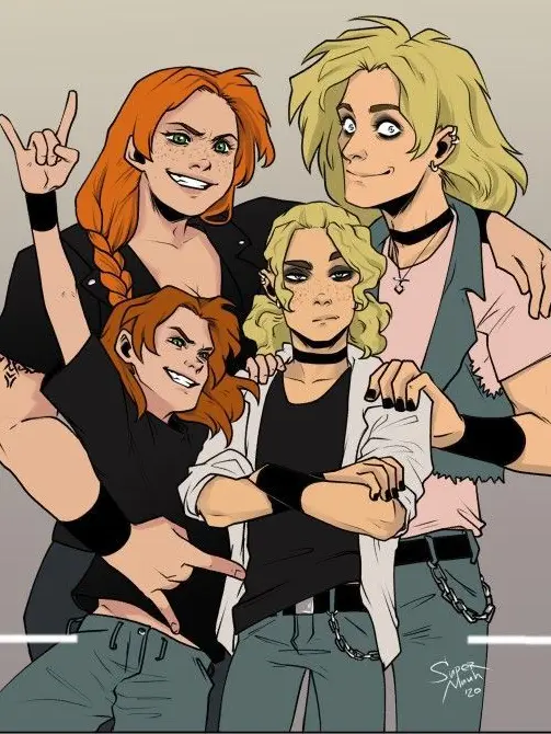 aurigacmakez의 The Metal Family AU
