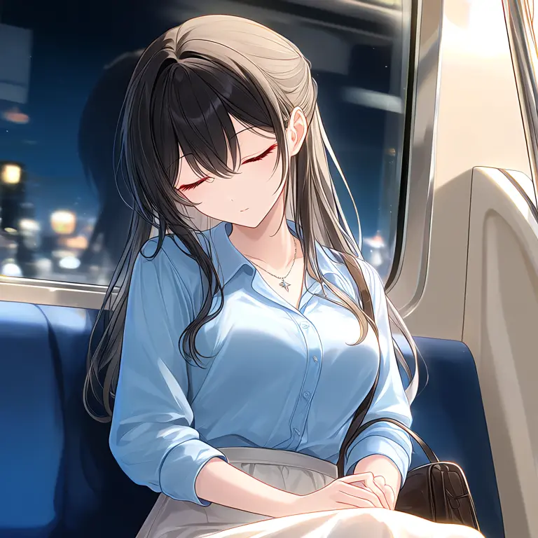 CannyMule9005의 終電で眠る女子大生