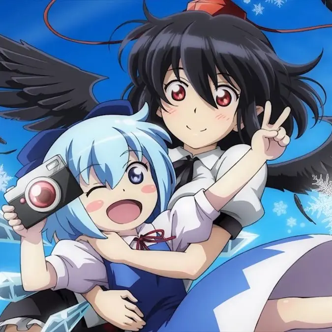 raaaan의 射命丸文とチルノ