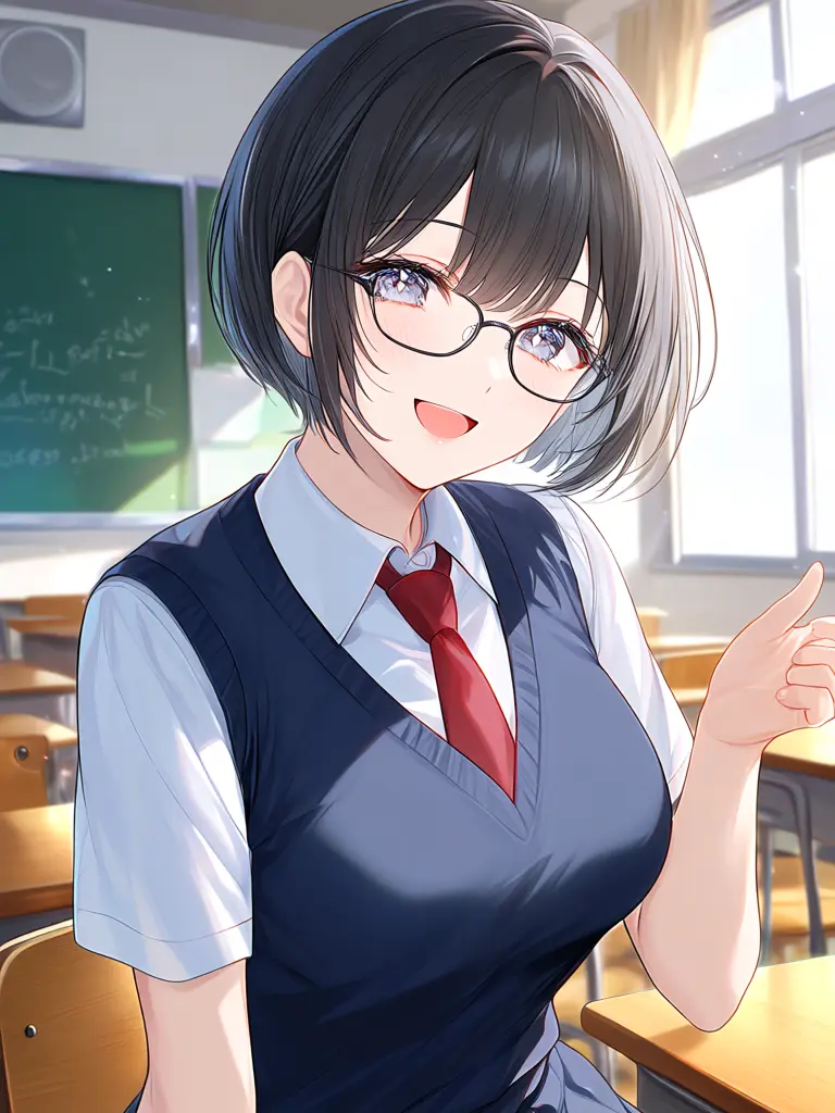 WhitePeas7707의 隣の席の知的メガネちゃん