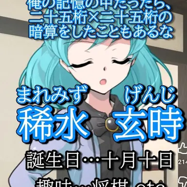 Profile image of 稀水  玄時