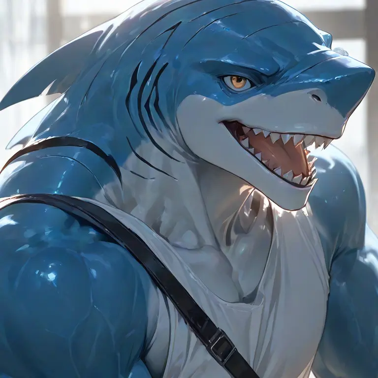 RowdyWorm3783의 元ぬいぐるみサメ獣人