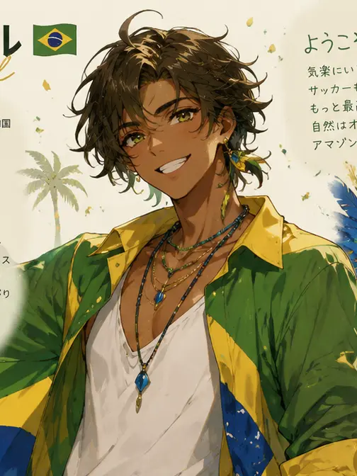 MeanWood9266의 ブラジルを擬人化!?