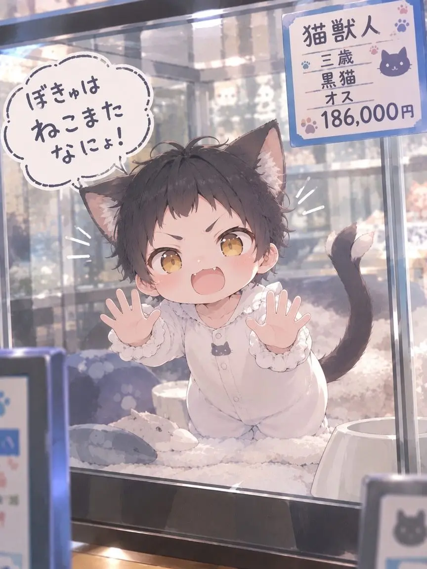 MildSalty8990의 猫獣人「ぼきゅはねこまたなにょ！」