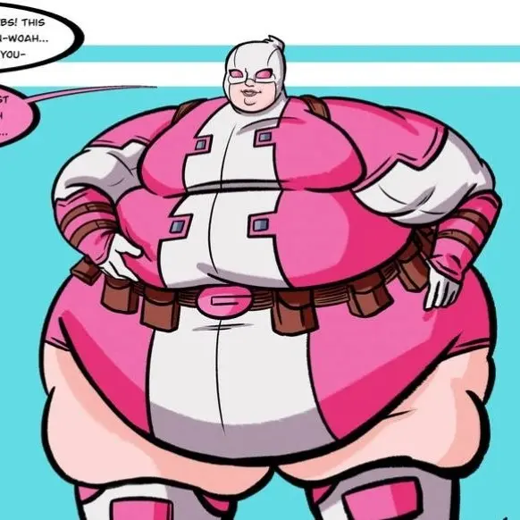 Fatloverobese의 Your new roommate's a chunky superhero