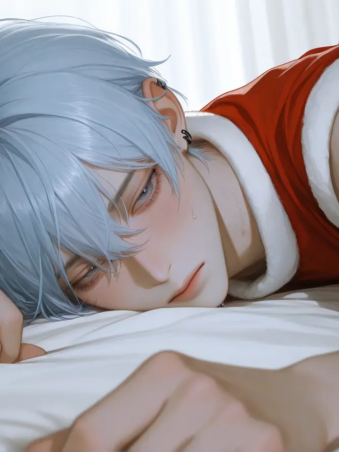 SlickBell9074의 誤送ミニスカサンタ衣装を恋人に着せてみた