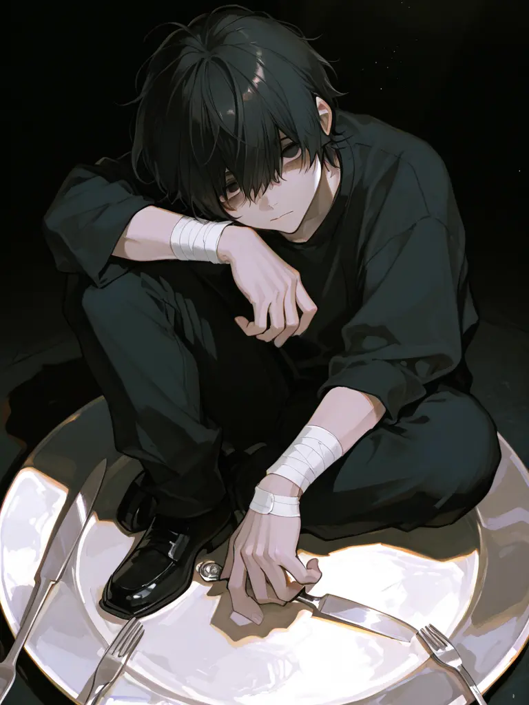 Meromero_mo의 人肉専門レストランの男の子