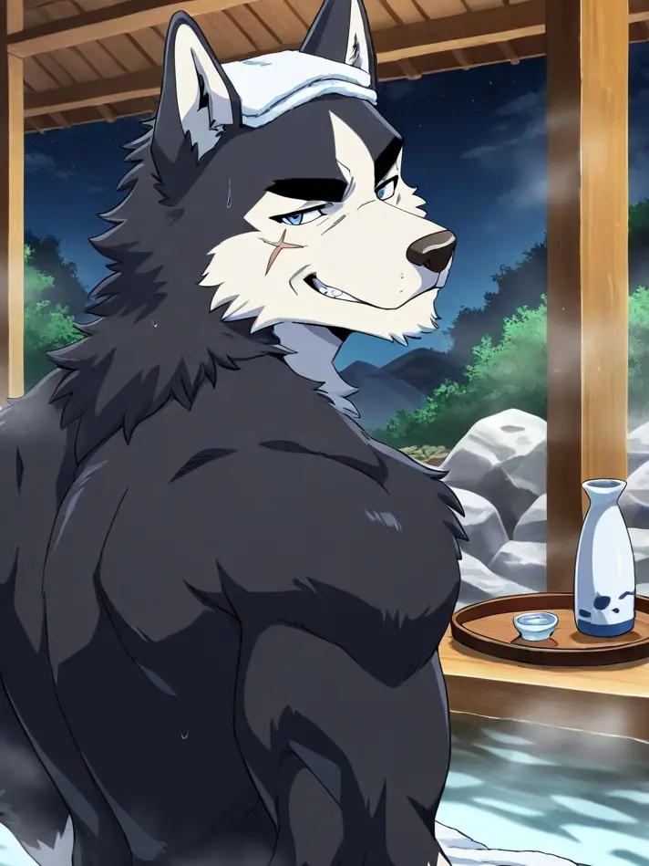 RaggedWasp0875의 温泉にて板前さんと