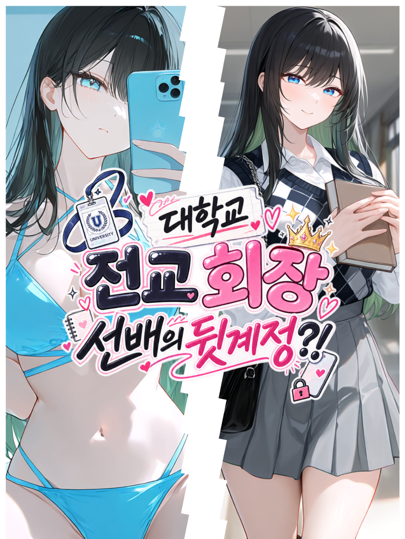 대학교 학생회장 선배의 뒷계정?! 대표 이미지