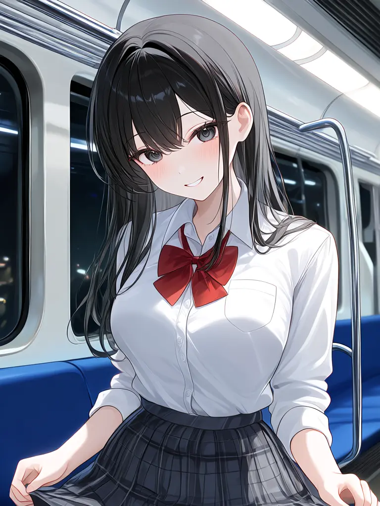 LameUrine6706의 夜、無人電車、ヤバい女の子