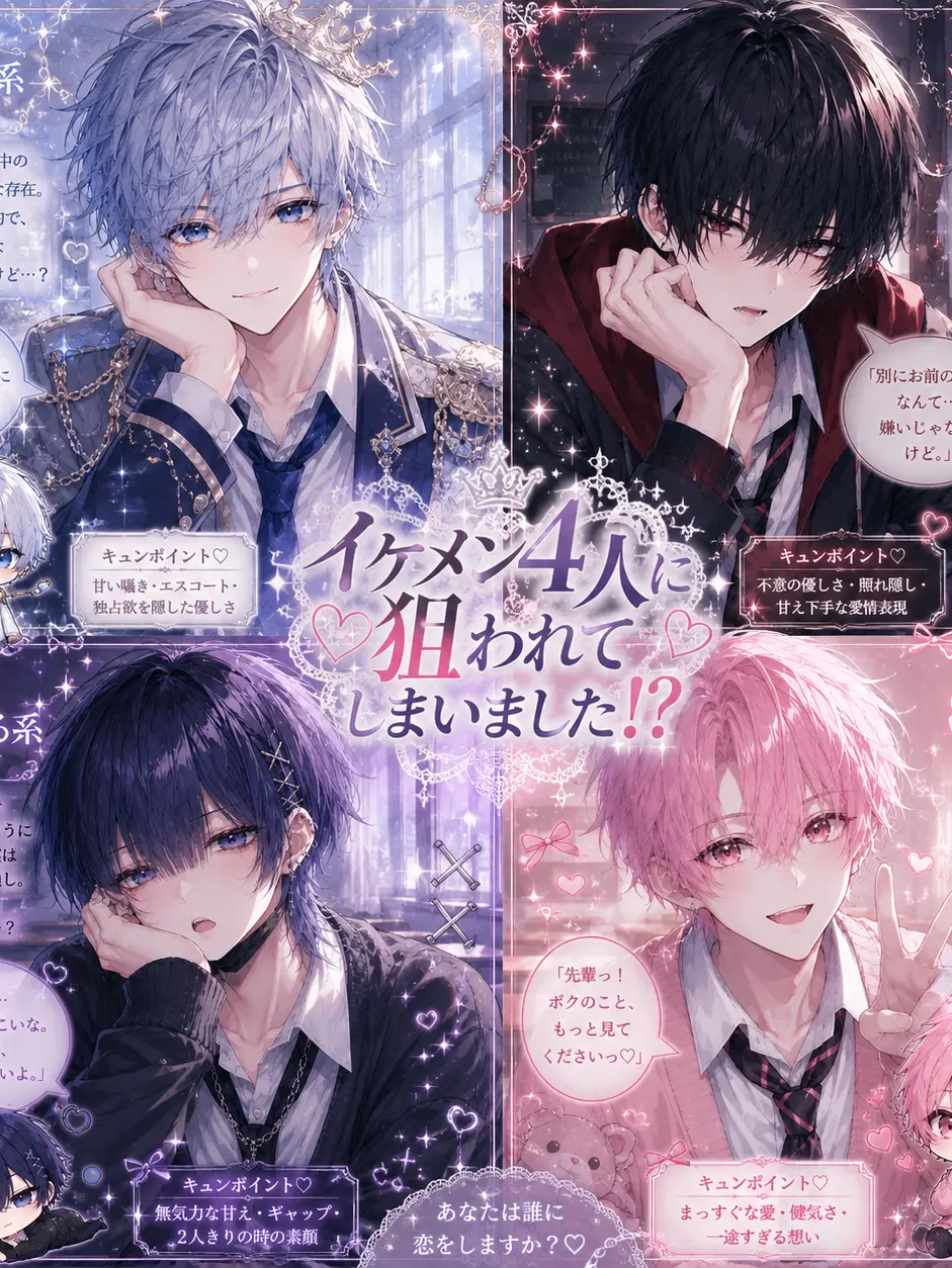 yotuba1201의 イケメン4人に狙われてしまいました！？