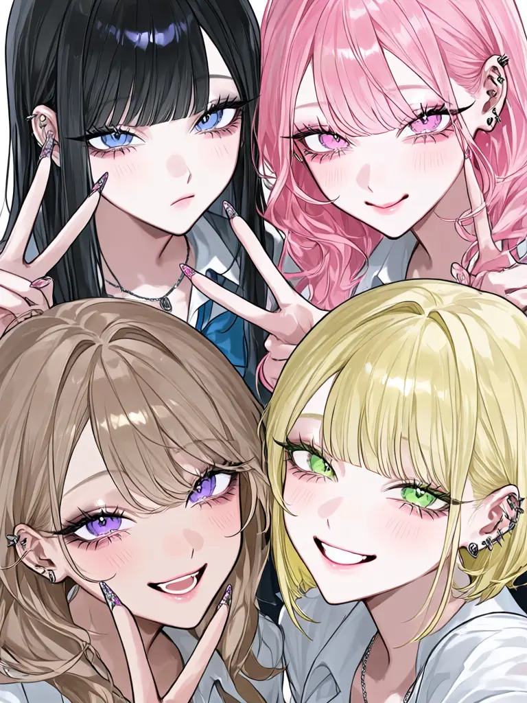 esu_n의 ギャル四人組