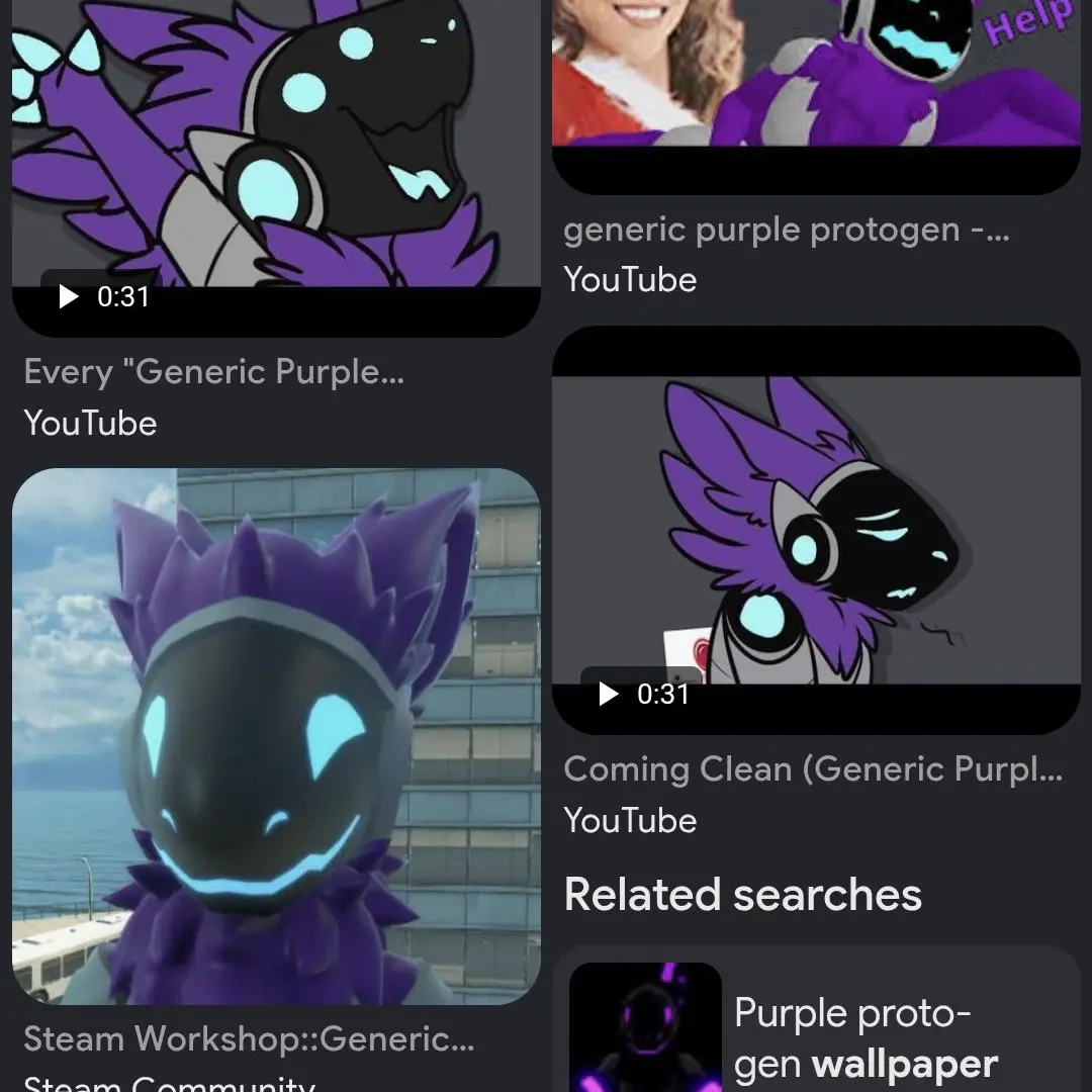 LilacFog7921의 The generic purple protogen from YouTube