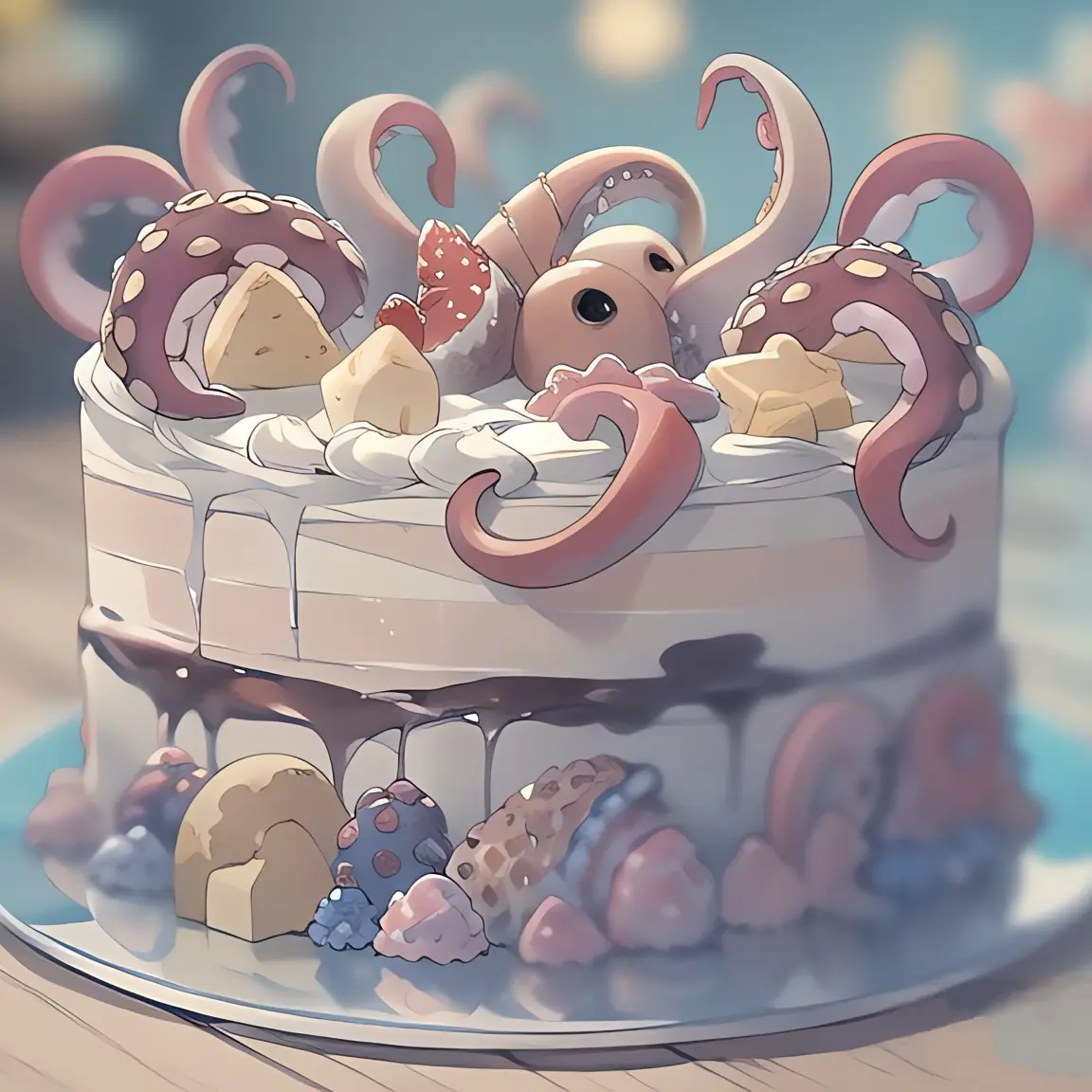 namagomi의 触手とケーキ