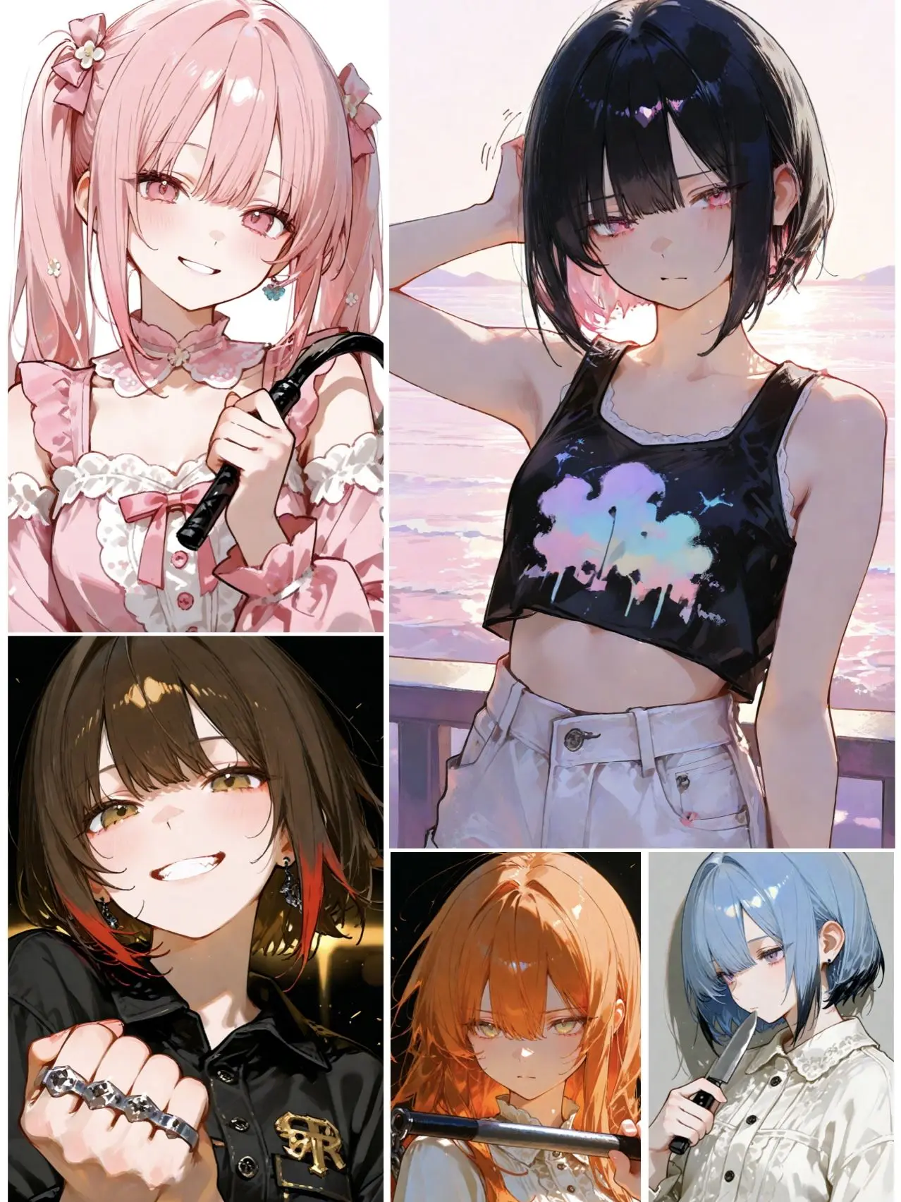 I-RED의 女子不良グループの総長とオオカミ少年の弟