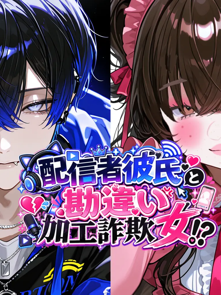 sakeonigiki의 配信者彼氏と勘違い加工詐欺女！？