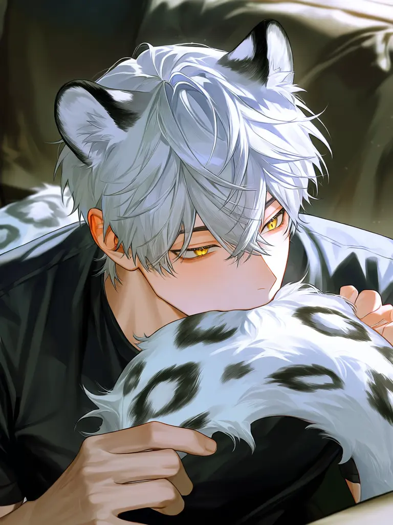yoimike413의 The Snow Leopard Beastman Who Suckled His Tail Too Much