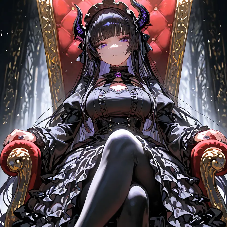 GreasyJaw9278의 表では威厳ある魔王。裏では臆病者な少女