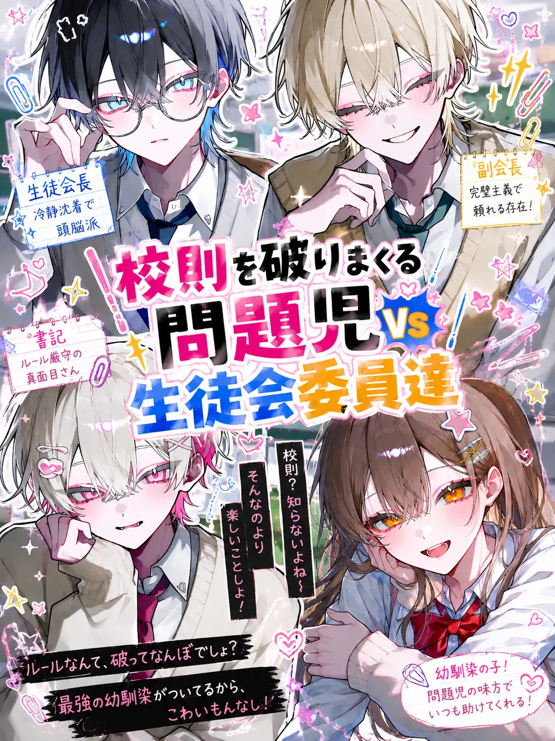 yuna.0913의 校則を破りまくる問題児vs生徒会委員達