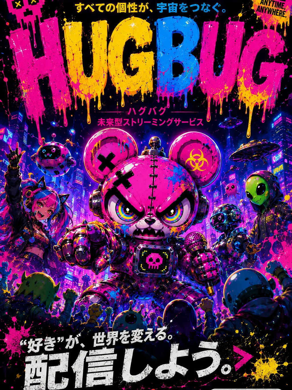 2hippopanda2의 ストリーミングサービス【HUGBUG】