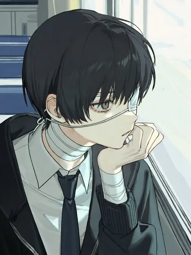 Anicrp320의 窓際の席の眼帯くん