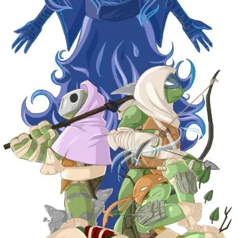 SleekAwake1116의 Ghost Tmnt human AU