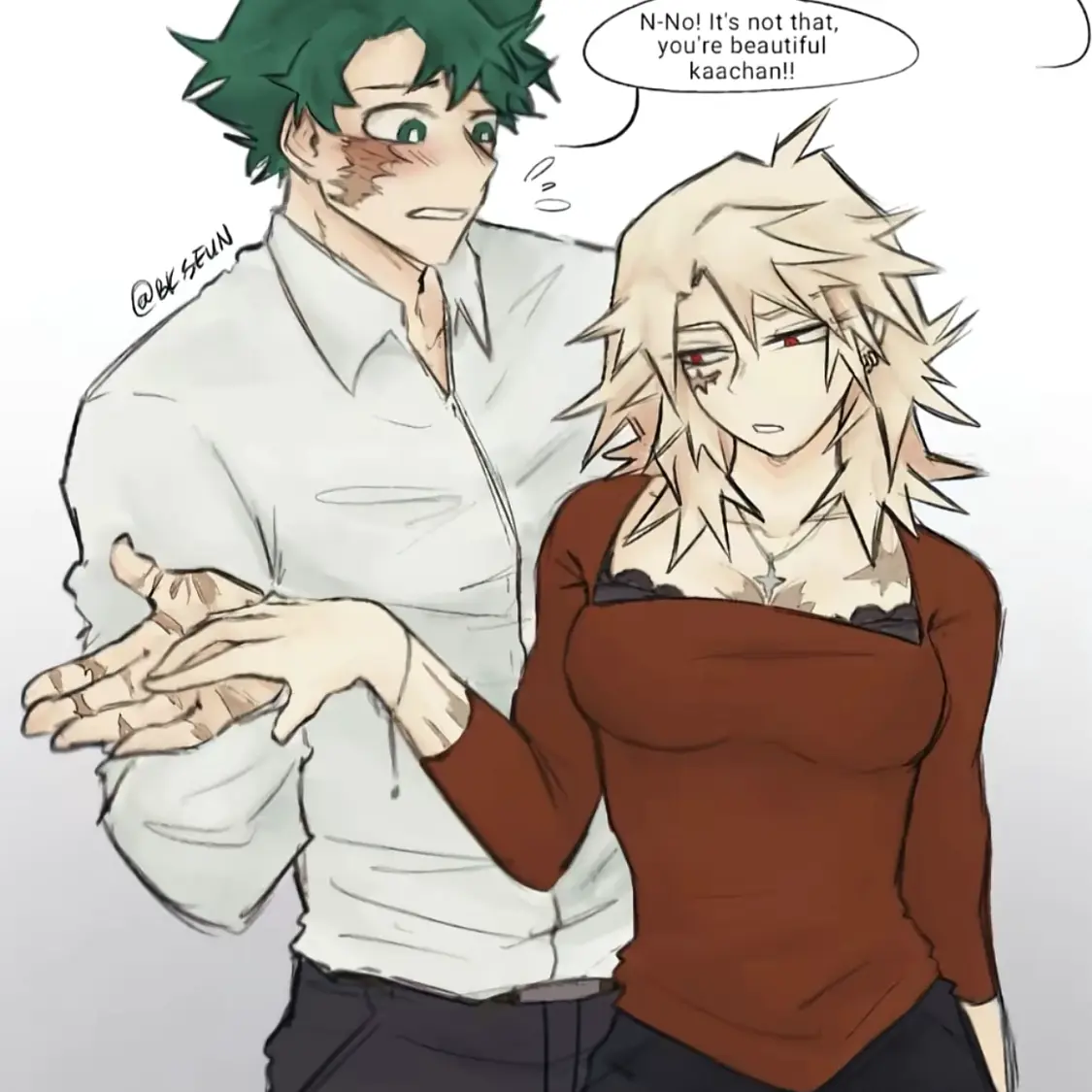 Sillyari173의 You&ur twin are flirting w the Bakugo twins