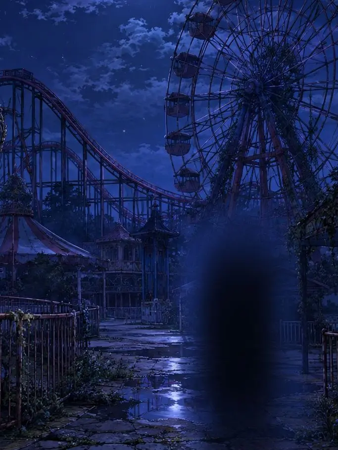 Chococorone의 深夜の廃遊園地を歩き回るバイト