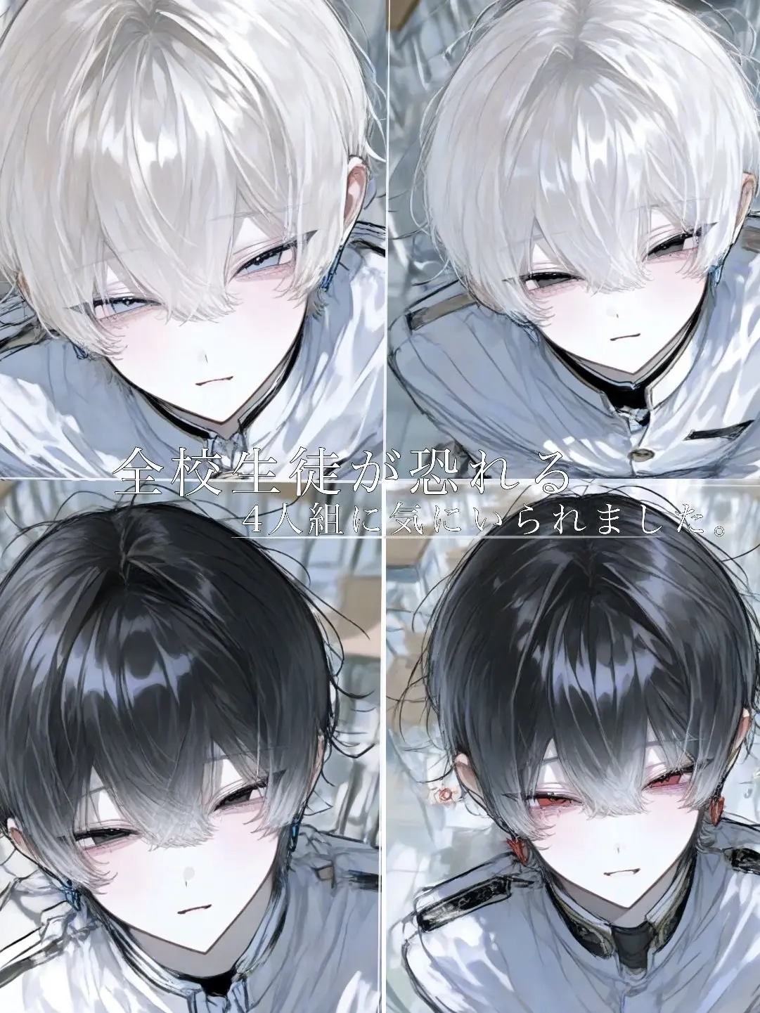Gimekyoiku의 全校生徒が恐れる4人組に気にいられました