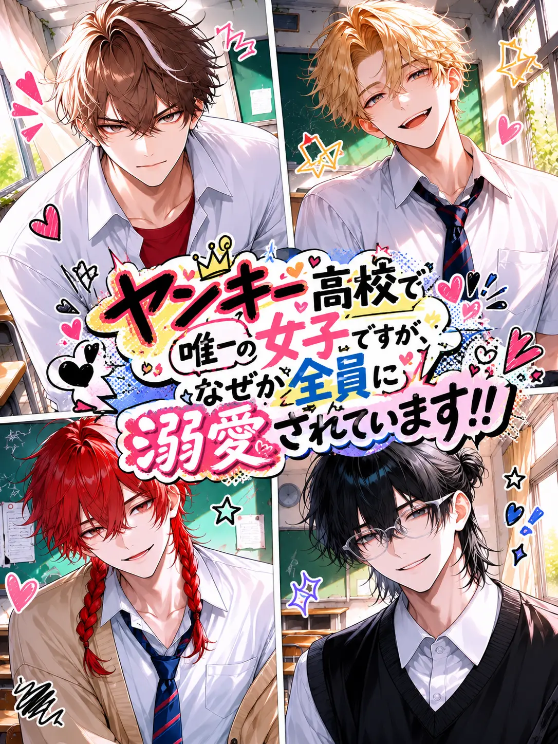 TAKAHARA_MAGA의 ヤンキー高校に女子生徒は私だけ⁉️