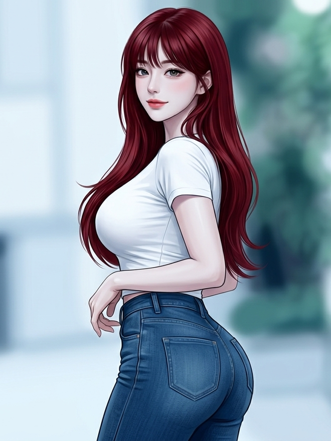길거리에서 본 여자 대표 이미지