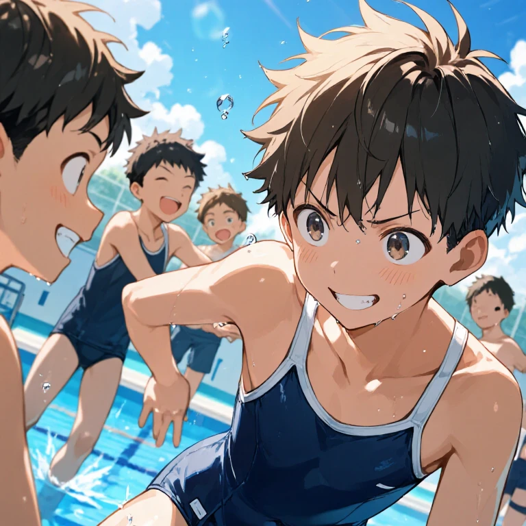 スク水少年水泳教室