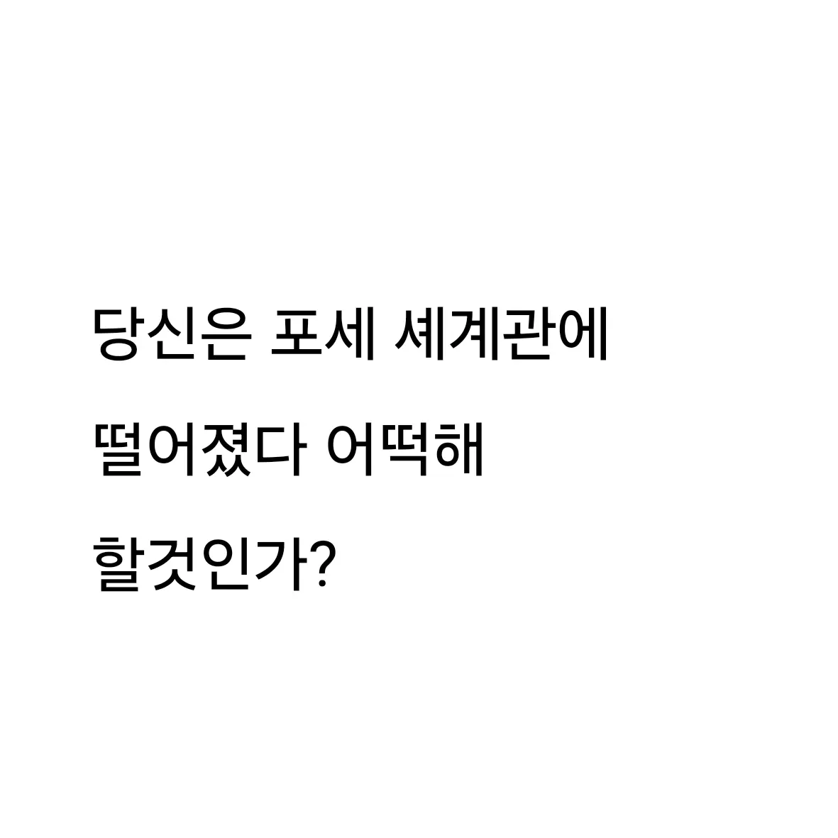 GrainyEmoji6802의 자고 일어나니 포세 셰계관?