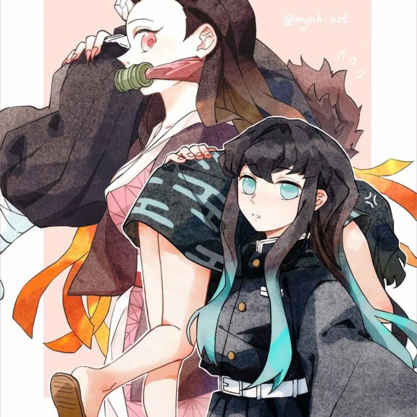 SlowKnife1331의 네즈코,유저가 발목을 다쳤는데!?