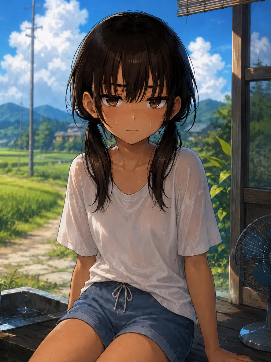 KASU_THE의 夏休みの田舎のロリっ娘