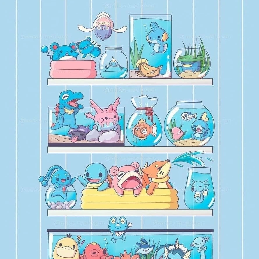 물 포켓몬들