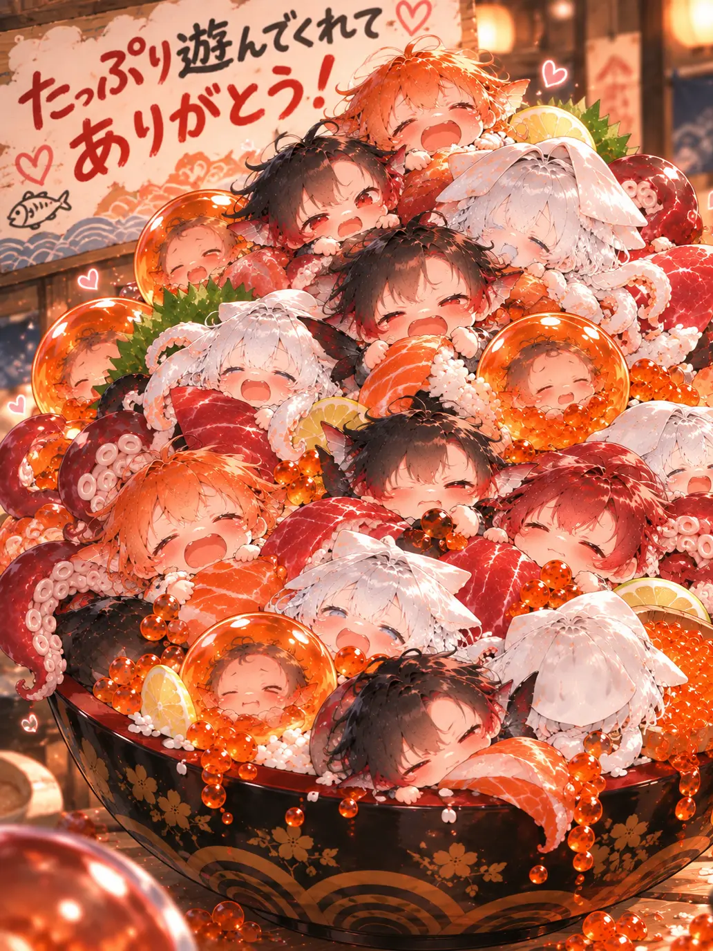 Chun-2ki의 赤ちゃん魚人のっけ丼‼️