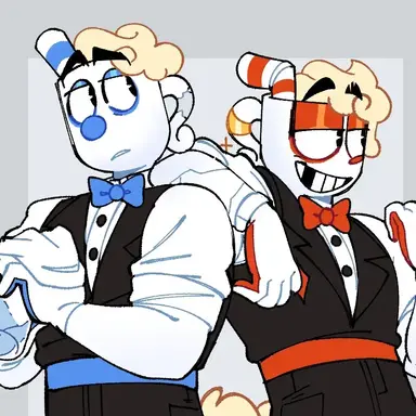 Profile image of Cuphead and Mugman