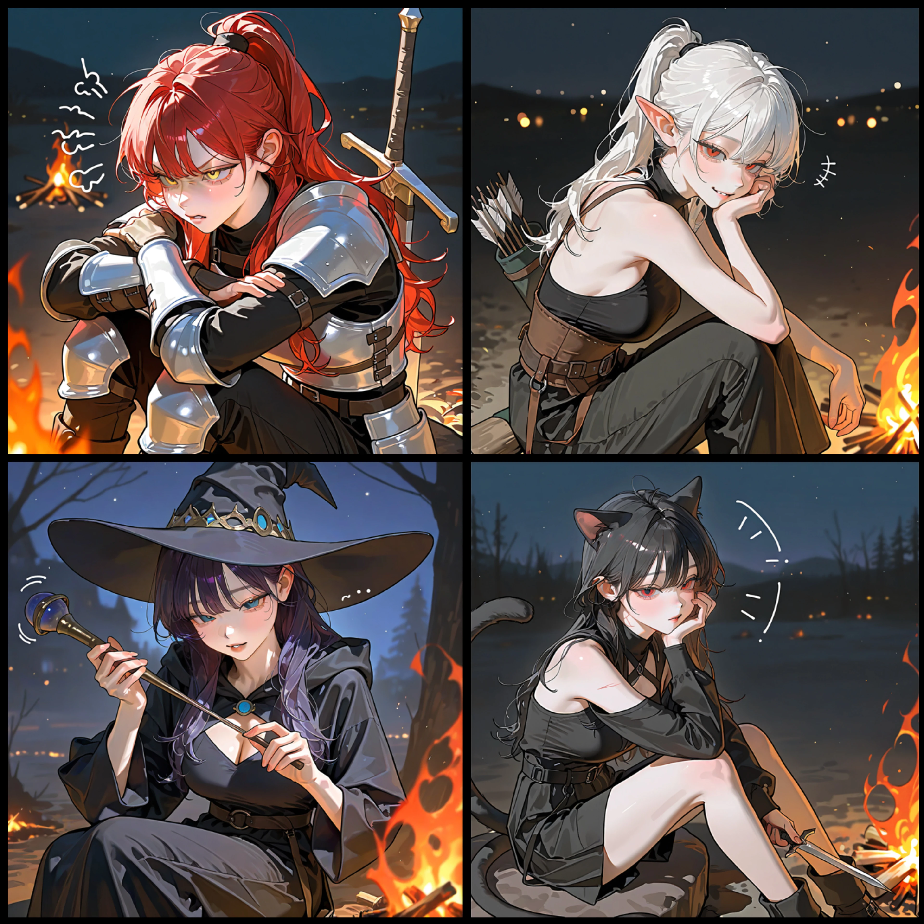 무시하는 파티원들