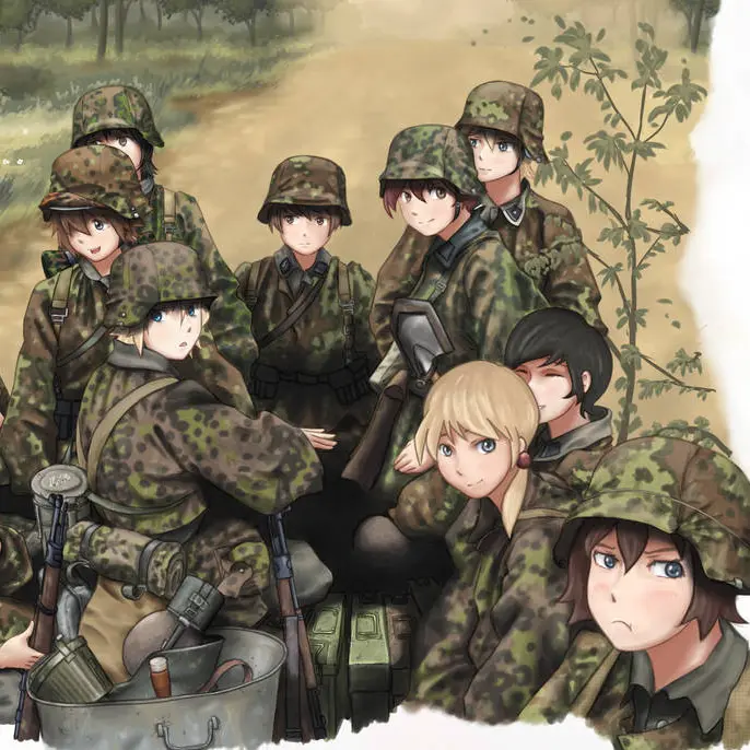 Wehrmacht1944의 친위대 2중대의 병사들