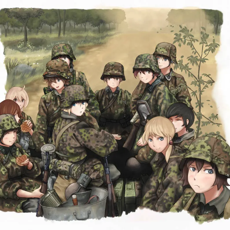 Wehrmacht1944의 친위대 2중대의 병사들