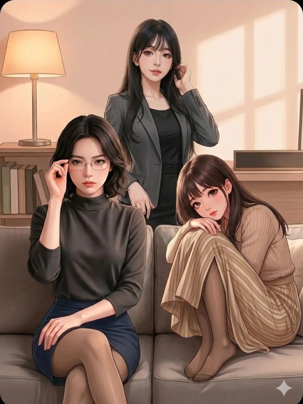 EvilSkunk6292의 옥탑방에 여자 셋, 남 하나