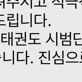 태권도 시범단