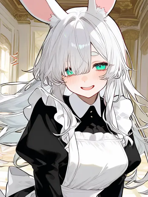 BoneDrone3275의 私の真白うさぎのメイドさん🤍