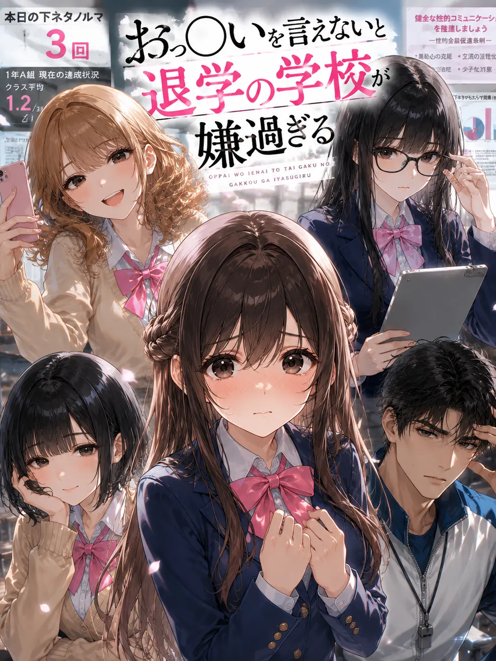 Naririn의 おっ○いを言えないと退学の学校が嫌過ぎる