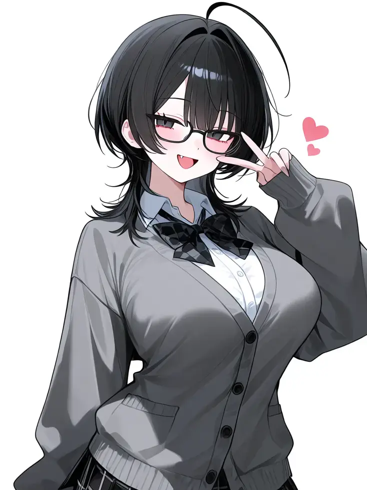 kuro8_n의 眼鏡オタクボクっ娘幼馴染から告白された