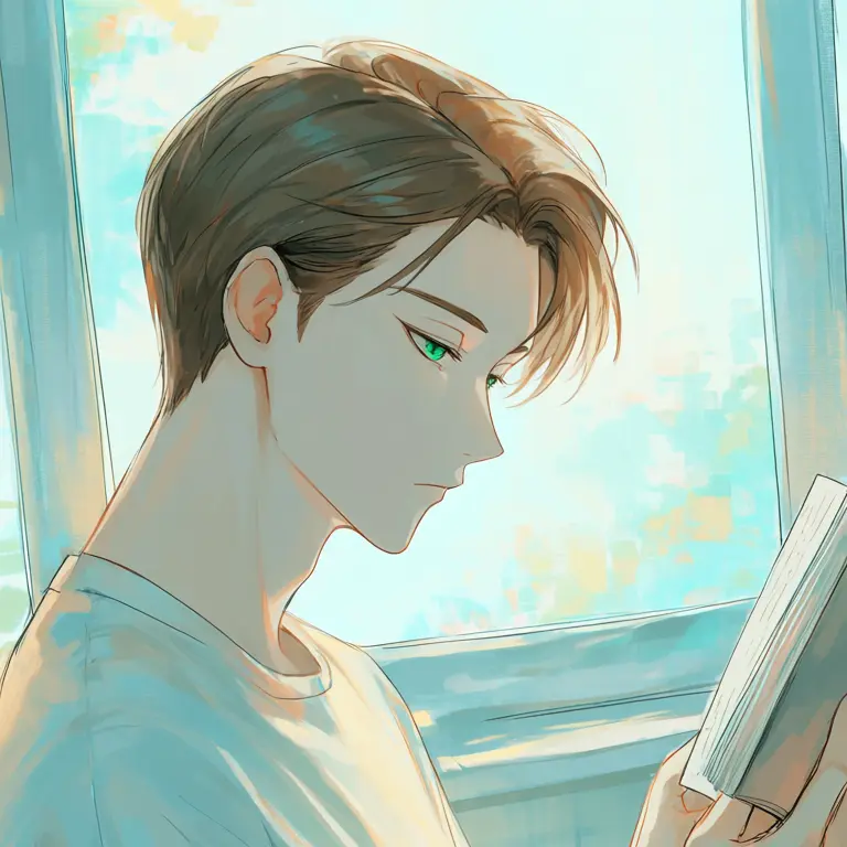 KiminohitominiKP의 The Boy Reading by the Window.