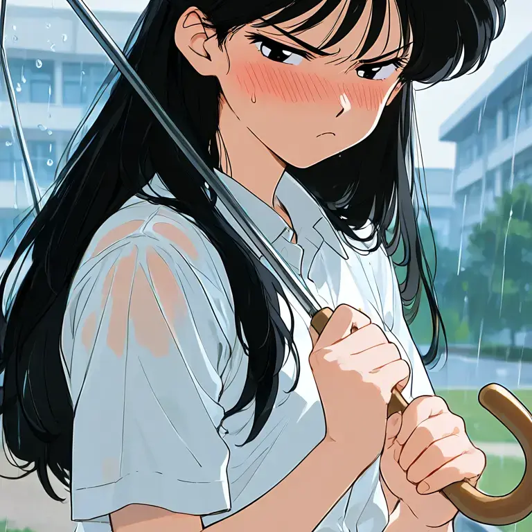 TameFocus9735의 Mahiru Shiina's Awkward Shared Umbrella