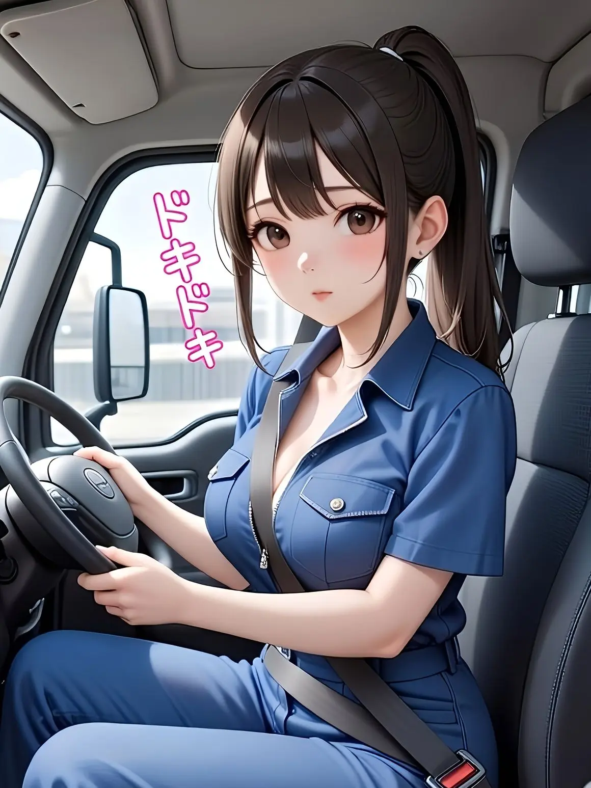 RigidWind3741의 車内で旦那の相談をする美人ドライバー
